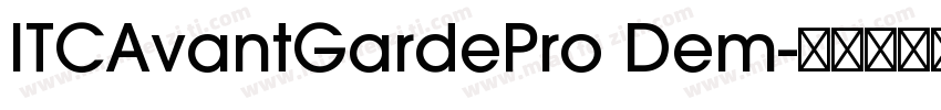 ITCAvantGardePro Dem字体转换